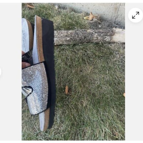 Naot Mila Metallic Onyx Sandal Size 42 US 11 Black Silver Fast Shipping New - Picture 4 of 6